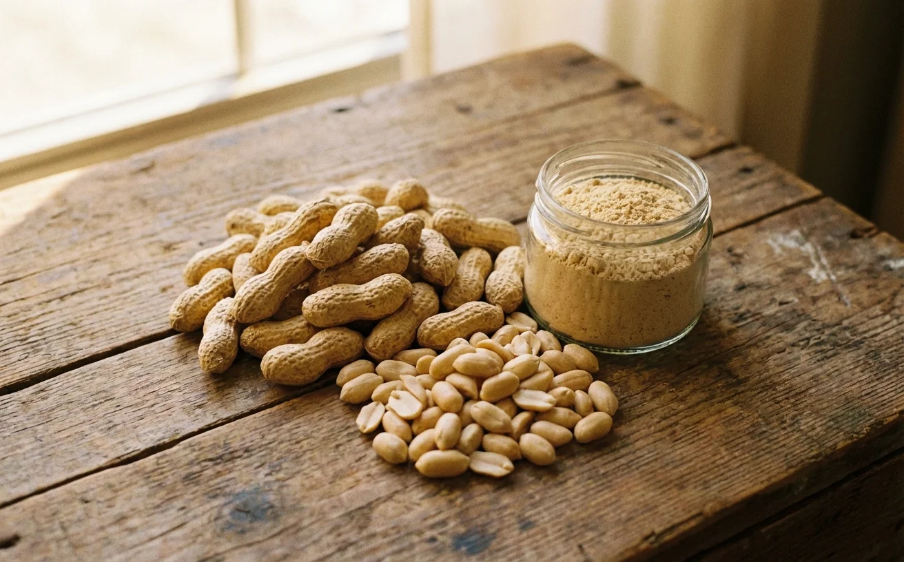 花生原料到花生肽粉的展示