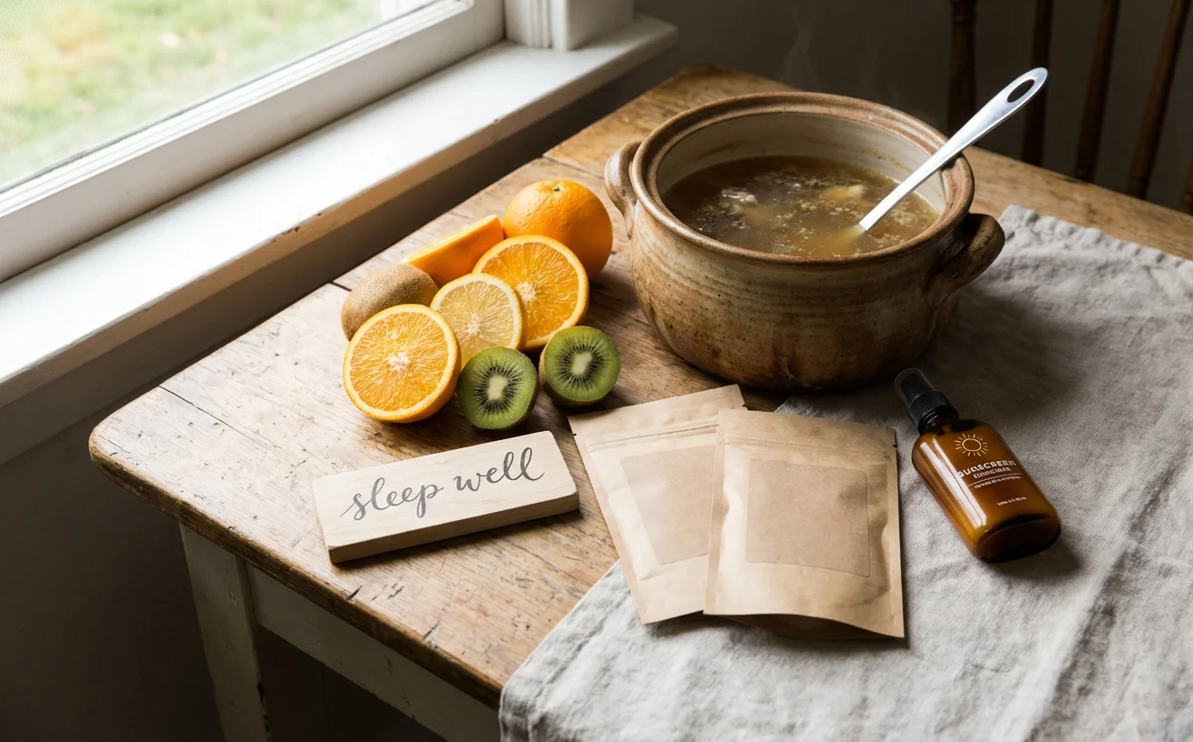 膠原蛋白補充策略：骨湯維C營養品防曬