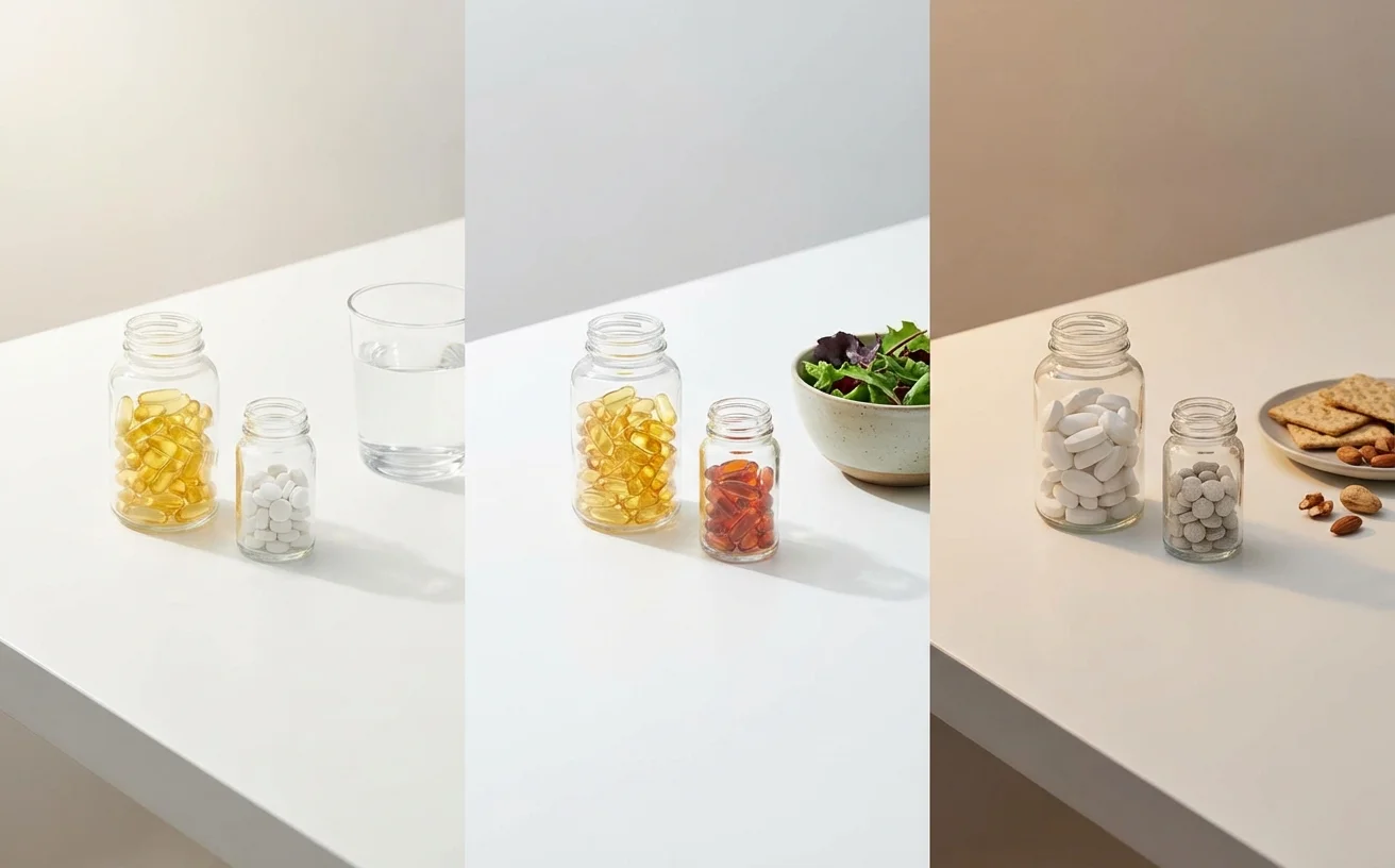 一日三時段營養品服用排程展示