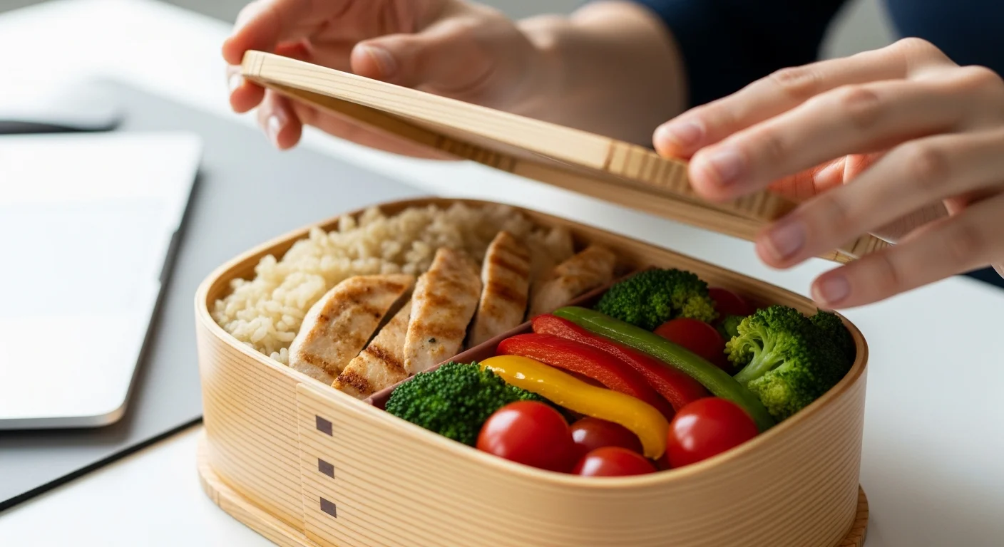 上班族健康午餐食材特寫